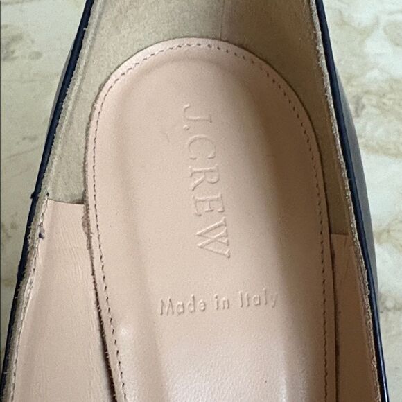 J. Crew Glossy Leather Stiletto Pumps Heels with Ankle Straps - Picture 10 of 15